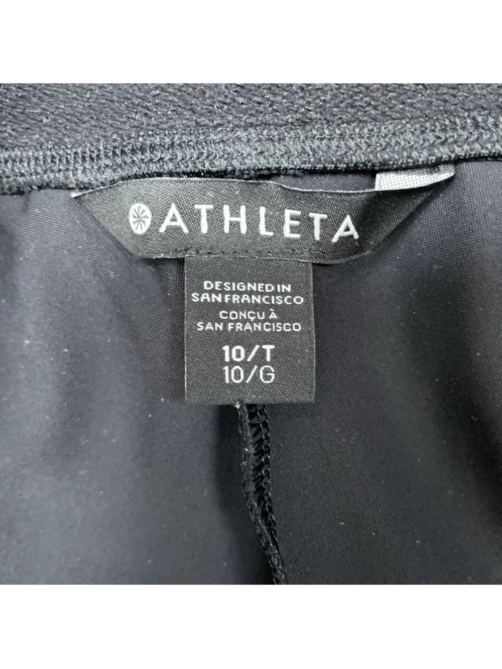 Athleta Womens Stellar Tight Ankle Pants Size 10 Tall Black 982974 Office Work - Picture 4 of 7
